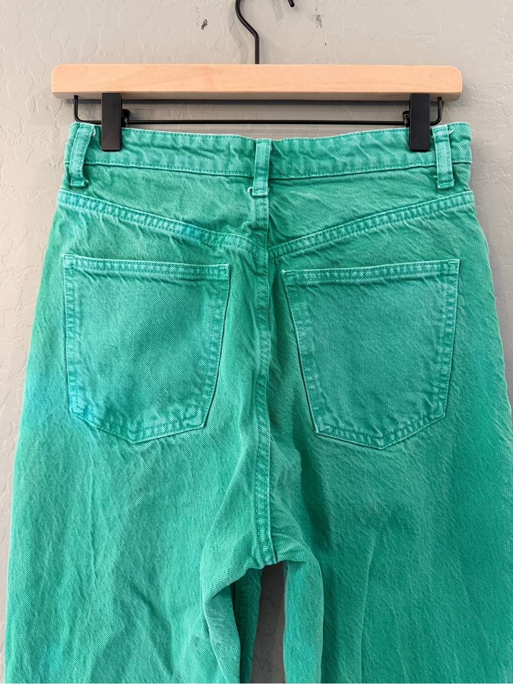 Zara High-Rise Women's Jeans in Green